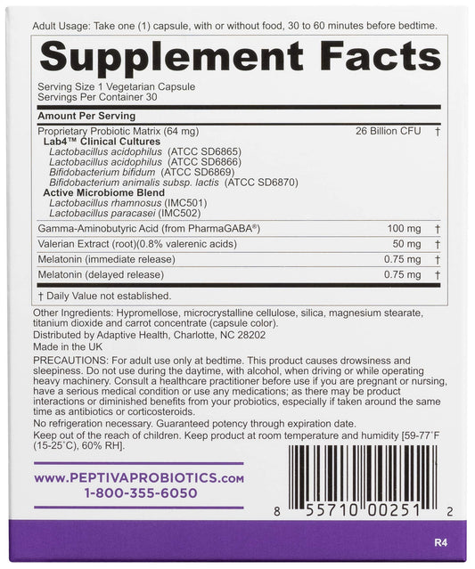 Peptiva probiotic capsules aiding daily gut health and regularity.