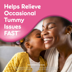 Serving size visualization for occasional tummy comfort in families.