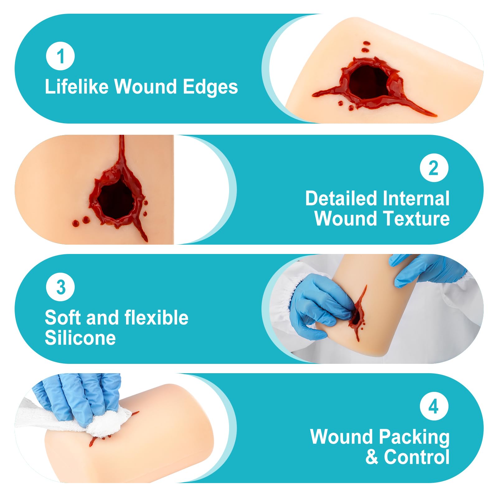 PER4MANCE Stop The Bleed kit in action for bleeding control training