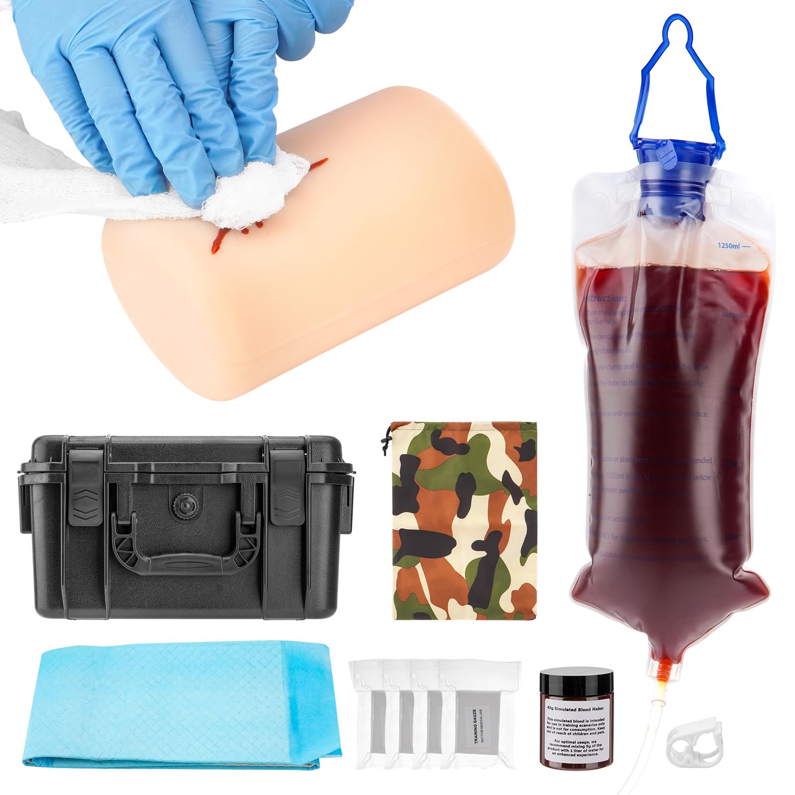 PER4MANCE wound packing trainer with bullet wound model for realistic practice