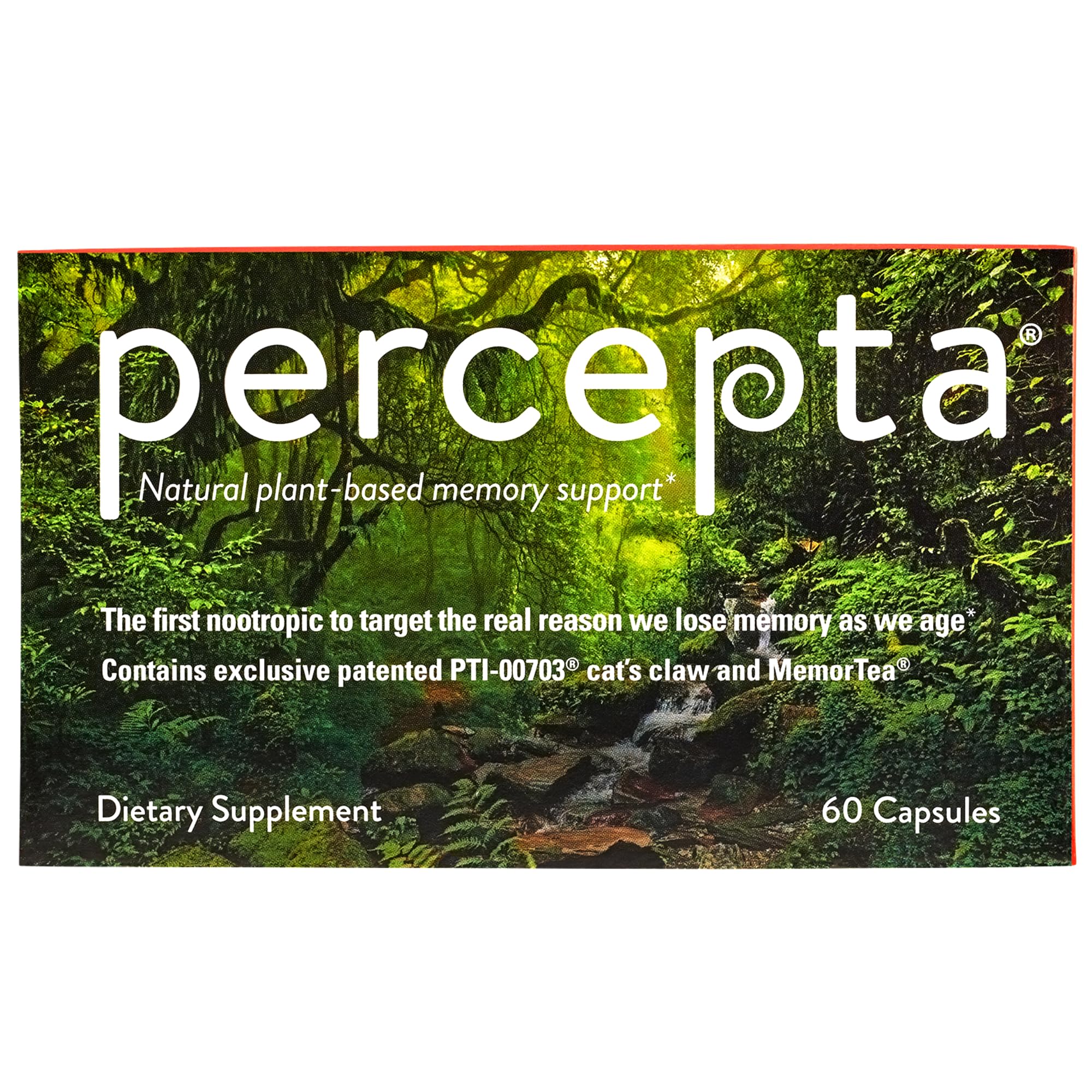 Percepta memory-support bottle with sleek design for daily cognitive support