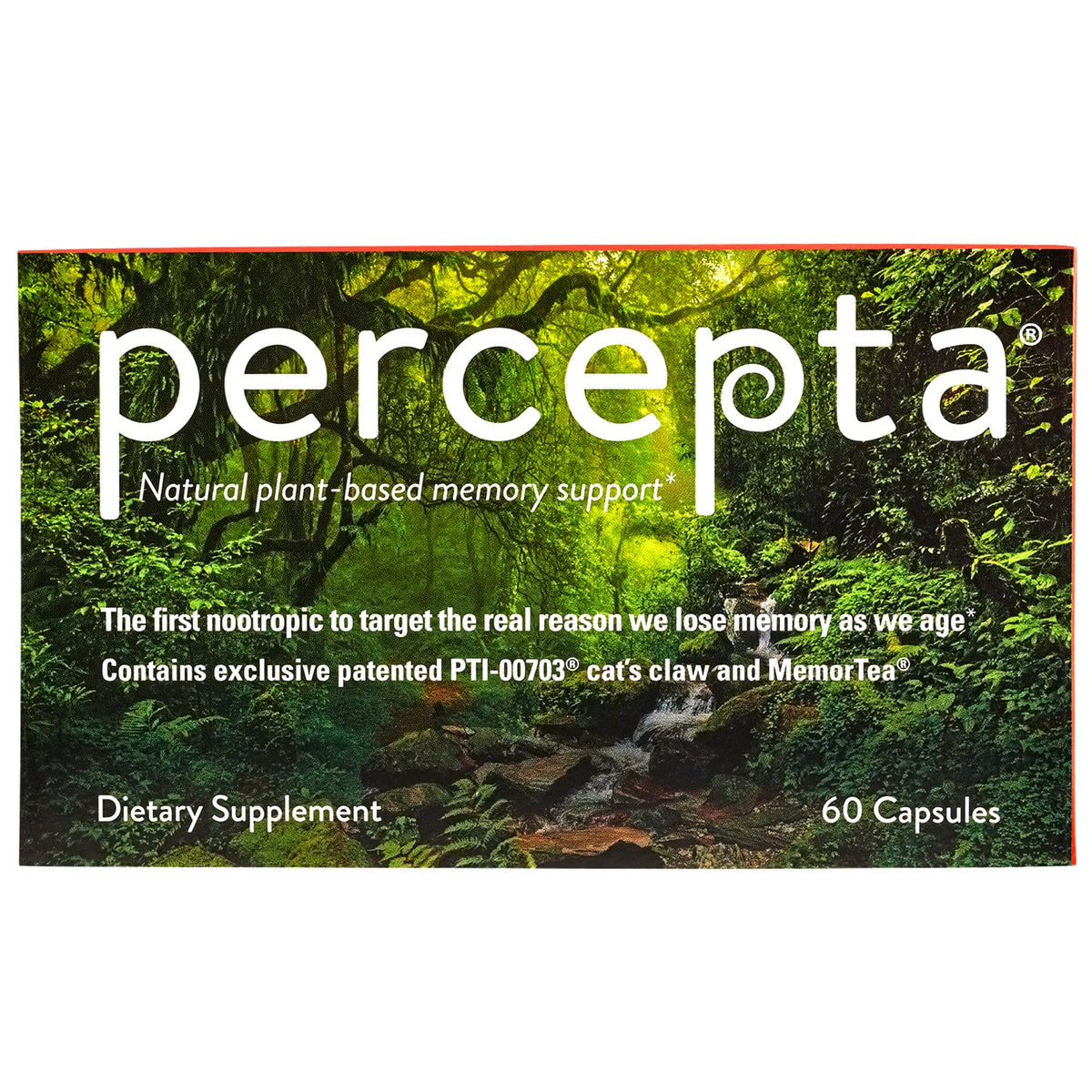 Percepta memory-support bottle with sleek design for daily cognitive support
