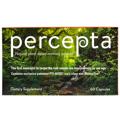 Percepta memory-support bottle with sleek design for daily cognitive support