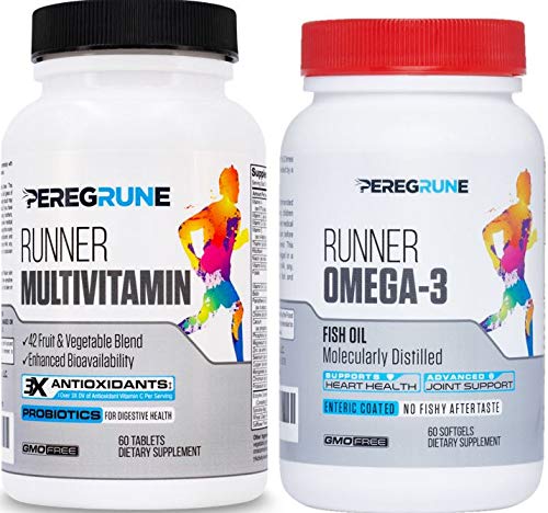 PEREGRUNE Runner Multivitamin bottle front view for energy support during runs