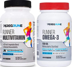 PEREGRUNE Runner Multivitamin bottle front view for energy support during runs