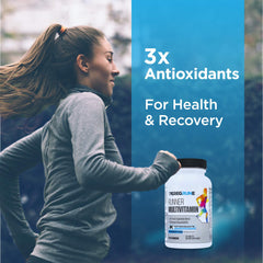 PEREGRUNE Runner Multivitamin ingredients panel emphasizing whole-food nutrition.