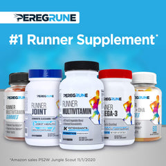 PEREGRUNE Runner packaging back with flavor details and dietary notes for runners