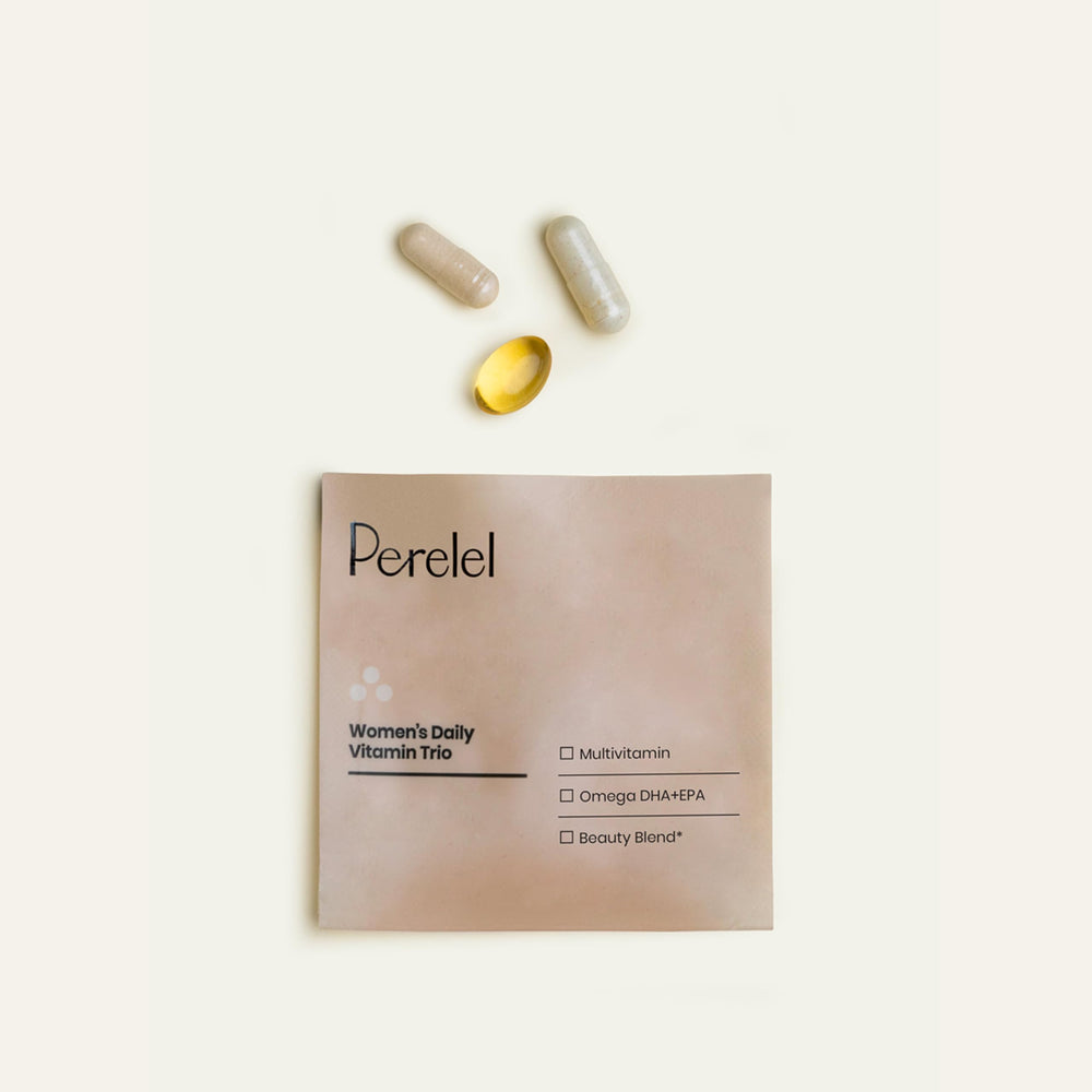 Perelel Beauty Blend with biotin and collagen for hair, skin, and nails.