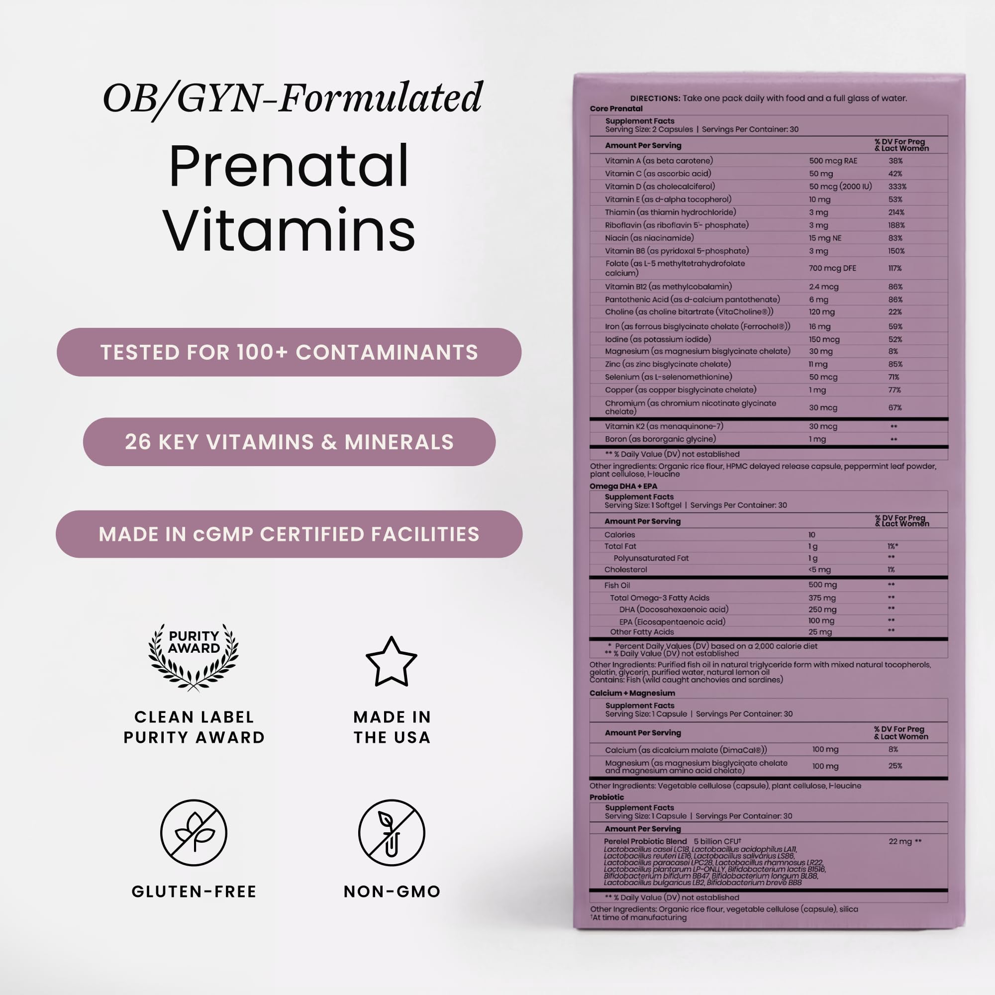 Perelel calcium-magnesium capsules highlighting mineral balance in late pregnancy