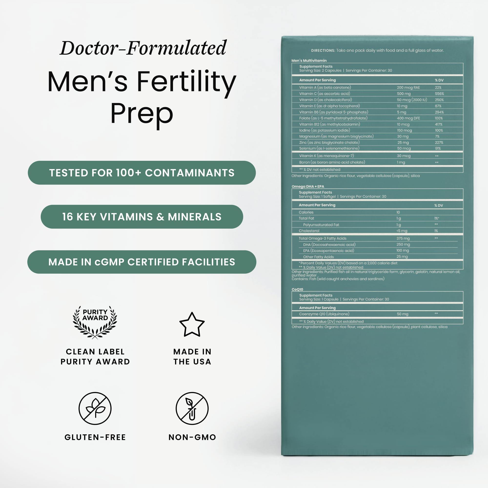 Perelel CoQ10 folate capsule adds nutrient variety to your routine.