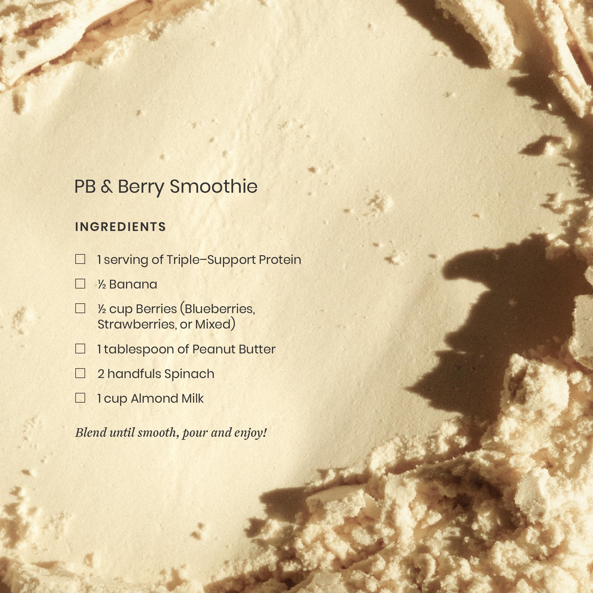 Perelel Triple-Support no added sugar label close-up for clean nutrition