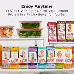 Perfect Bar Chocolate Mint Peanut Butter Bar stored in fridge for best taste and texture.