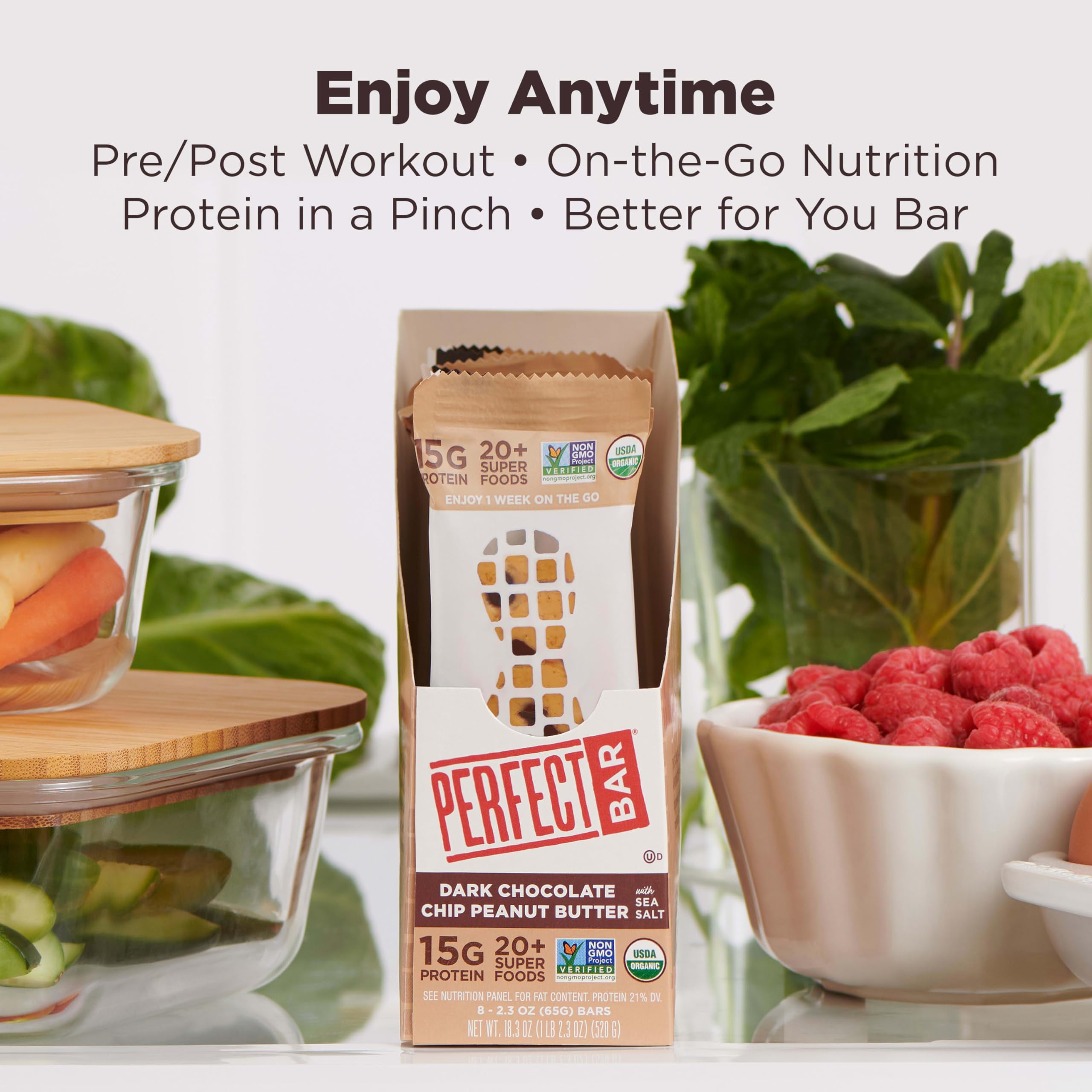 Perfect Bar gluten-free and soy-free snack for clean eating.