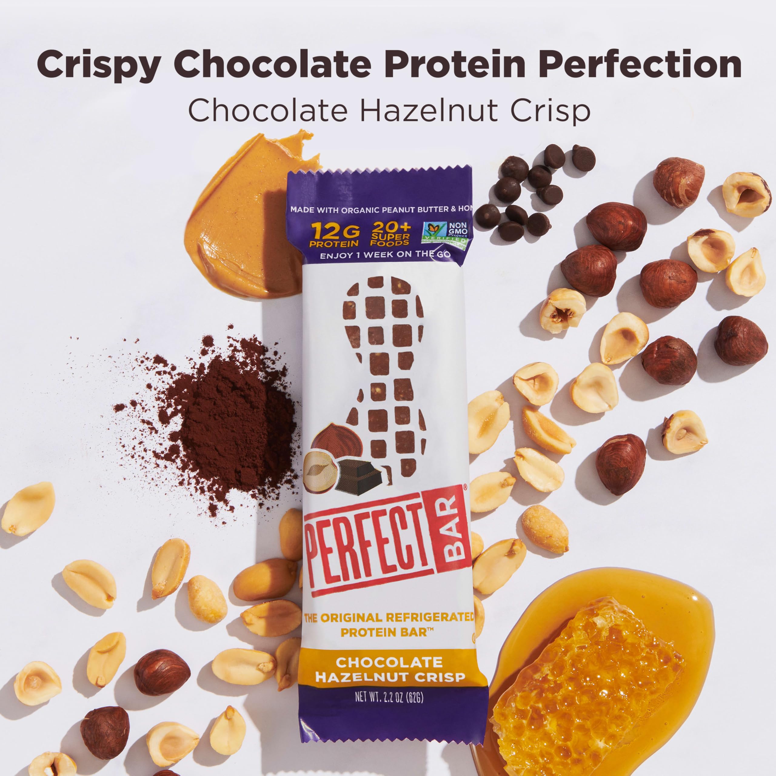 Perfect Bar natural ingredients bundle including hazelnut butter and honey supports real-food snack goals