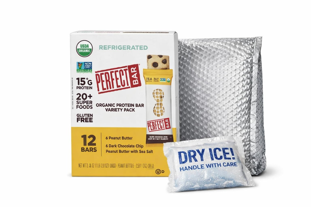 Perfect Bar peanut butter bar visual showing creamy texture and protein-rich snack.