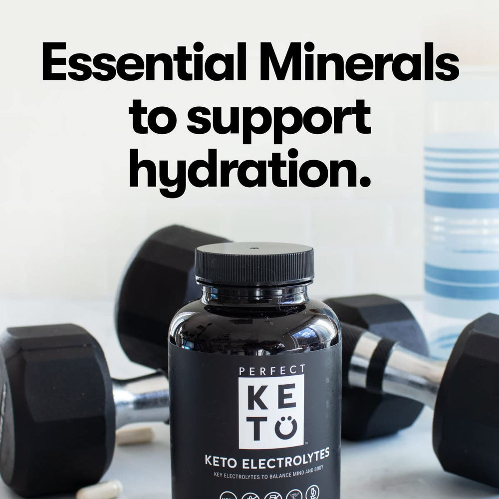 Morning routine with Perfect Keto Electrolytes provides steady energy on a low-carb plan.
