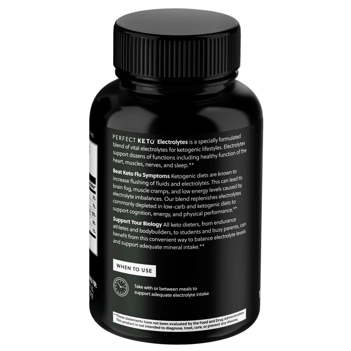 Unflavored capsules blend easily with beverages for keto-friendly hydration.