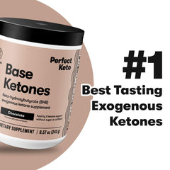 Perfect Keto Exogenous Ketones powder in coffee for caffeine-free energy support.
