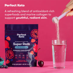 Vitamin C from acerola cherry in Perfect Keto Super Reds powder