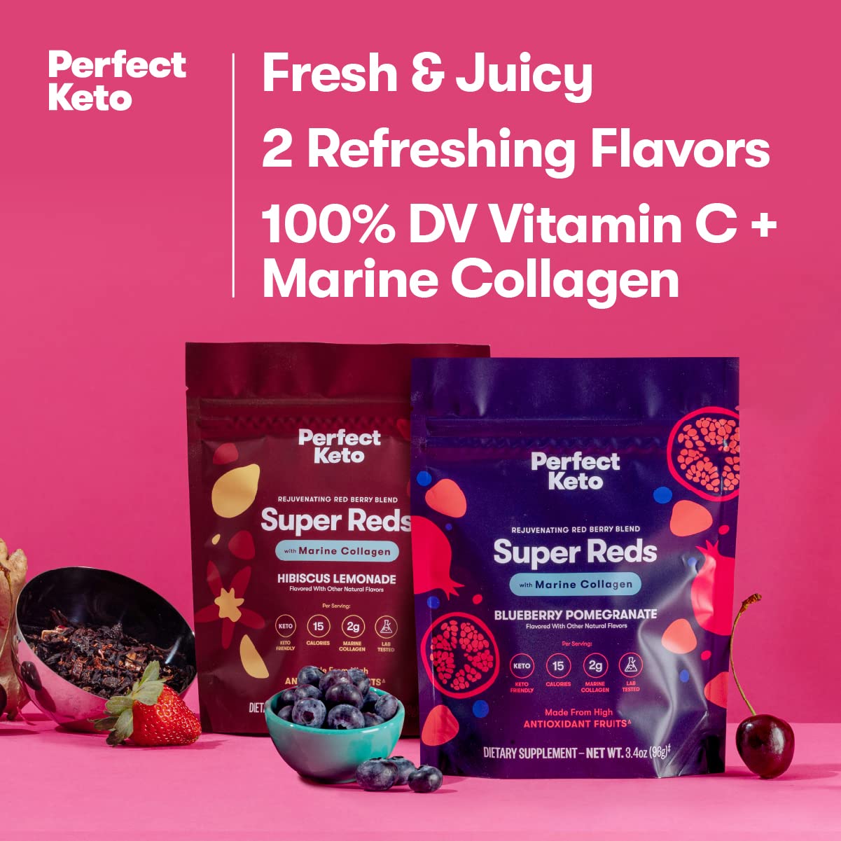 Perfect Keto Super Reds offers low-calorie energy boost for Keto living