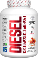 PERFECT SPORTS Diesel whey isolate front label for premium protein