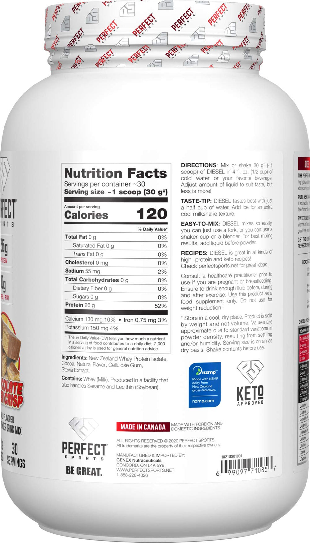 Diesel whey protein isolate shaker cup ready for a smooth shake