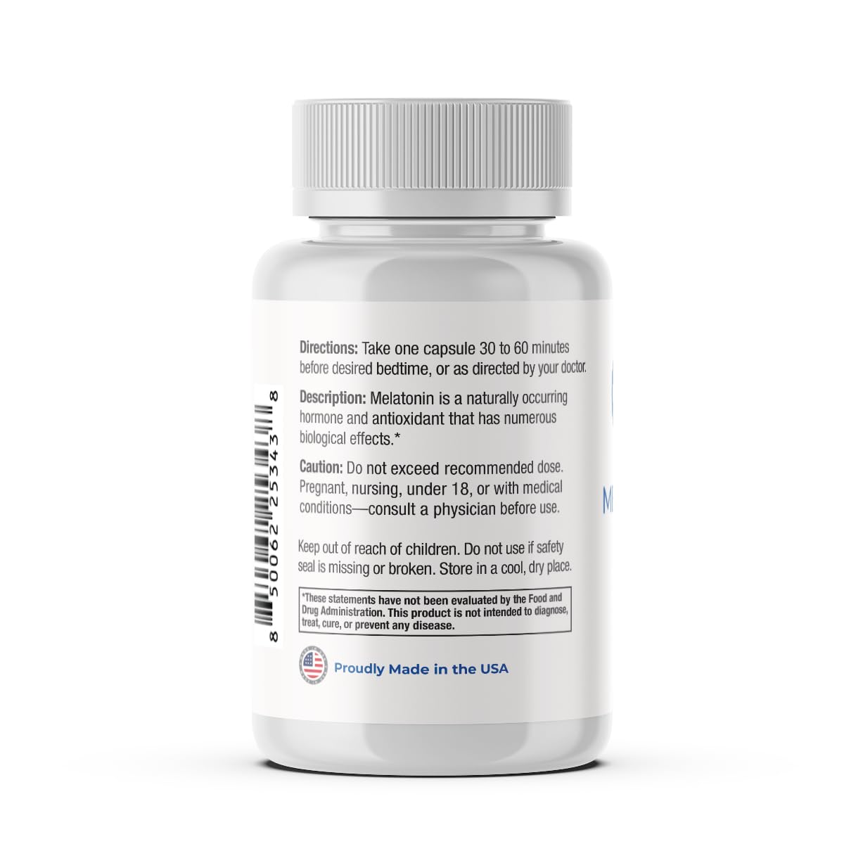 Perfect Vitamin Products melatonin bottle highlighting gentle sleep support