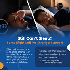 2-pack layout of Perfect Vitamin Melatonin MAX for travel and routines