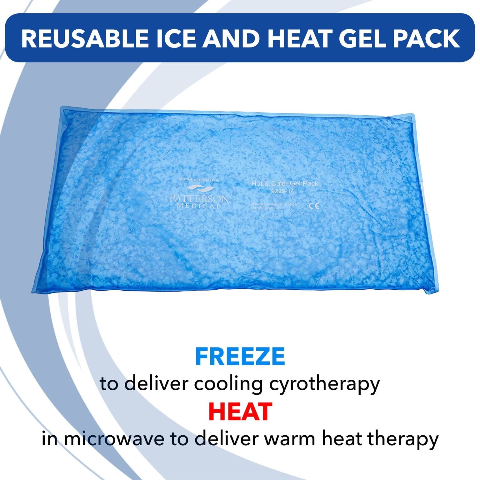 Performa 59745 ice and heat pack on knee delivers flexible cold or warm therapy for joints.