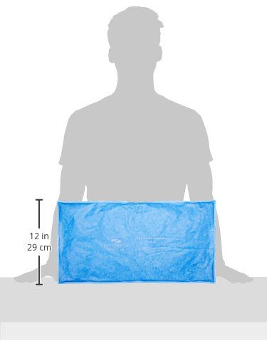 Performa 59745 ice and heat pack on shoulder conforms for heat or cold therapy and recovery.