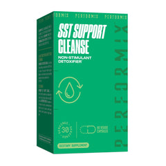 PERFORMIX SST Support Cleanse bottle and capsules for non-stimulant liver support.