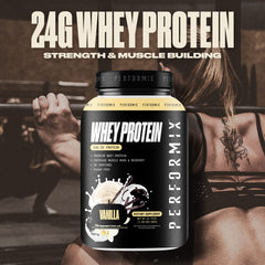 PERFORMIX protein powder tub vanilla for quick post-workout protein boost