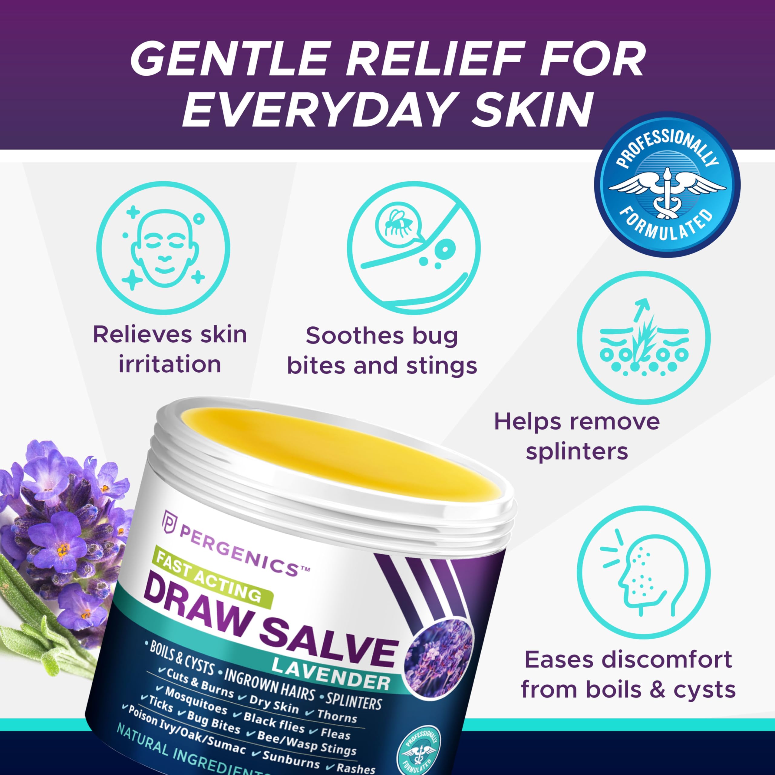Pergenics Drawing Salve in a first aid kit
