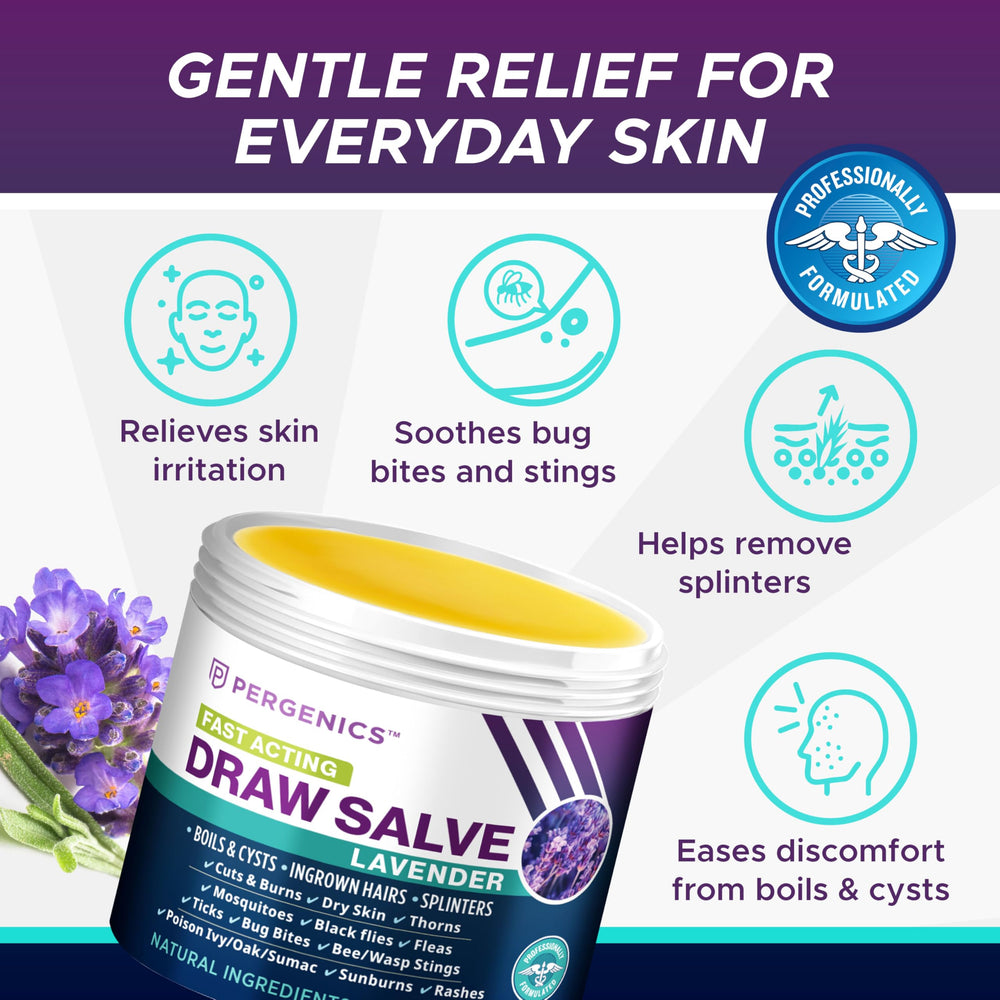 Pergenics Drawing Salve in a first aid kit