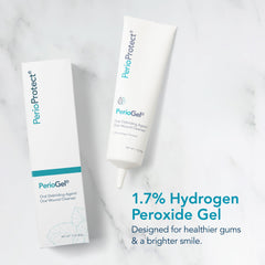 Perio Gel application session demonstrates easy at-home use for gum health.