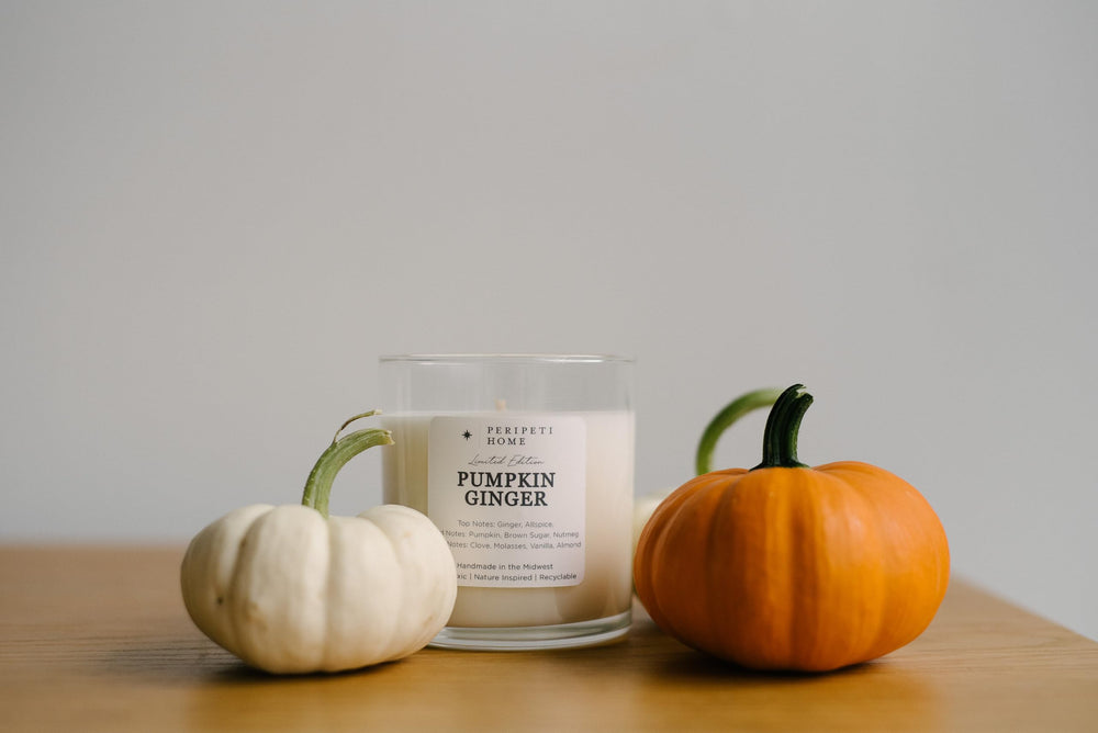Peripeti Home pumpkin-ginger scent enhances fall moments with cozy spice