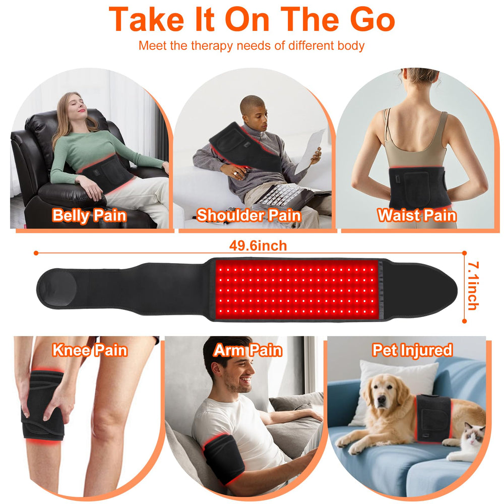 Display of pulse modes and brightness options for Peritour belt sessions.