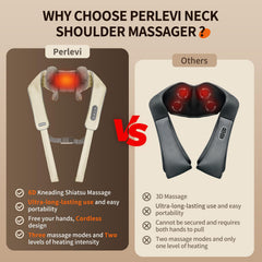 PERLEVI brushless motor delivers quiet massage for calm evenings