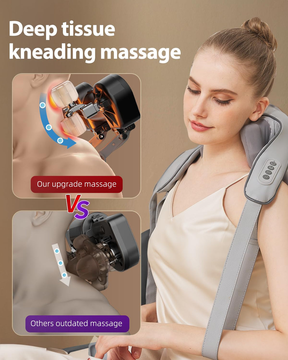 PERLEVI cordless design enables portable use anywhere.