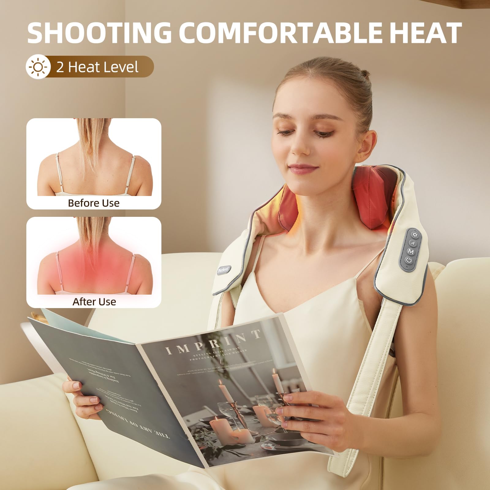 PERLEVI dual-mode massage offering deep tissue relief options