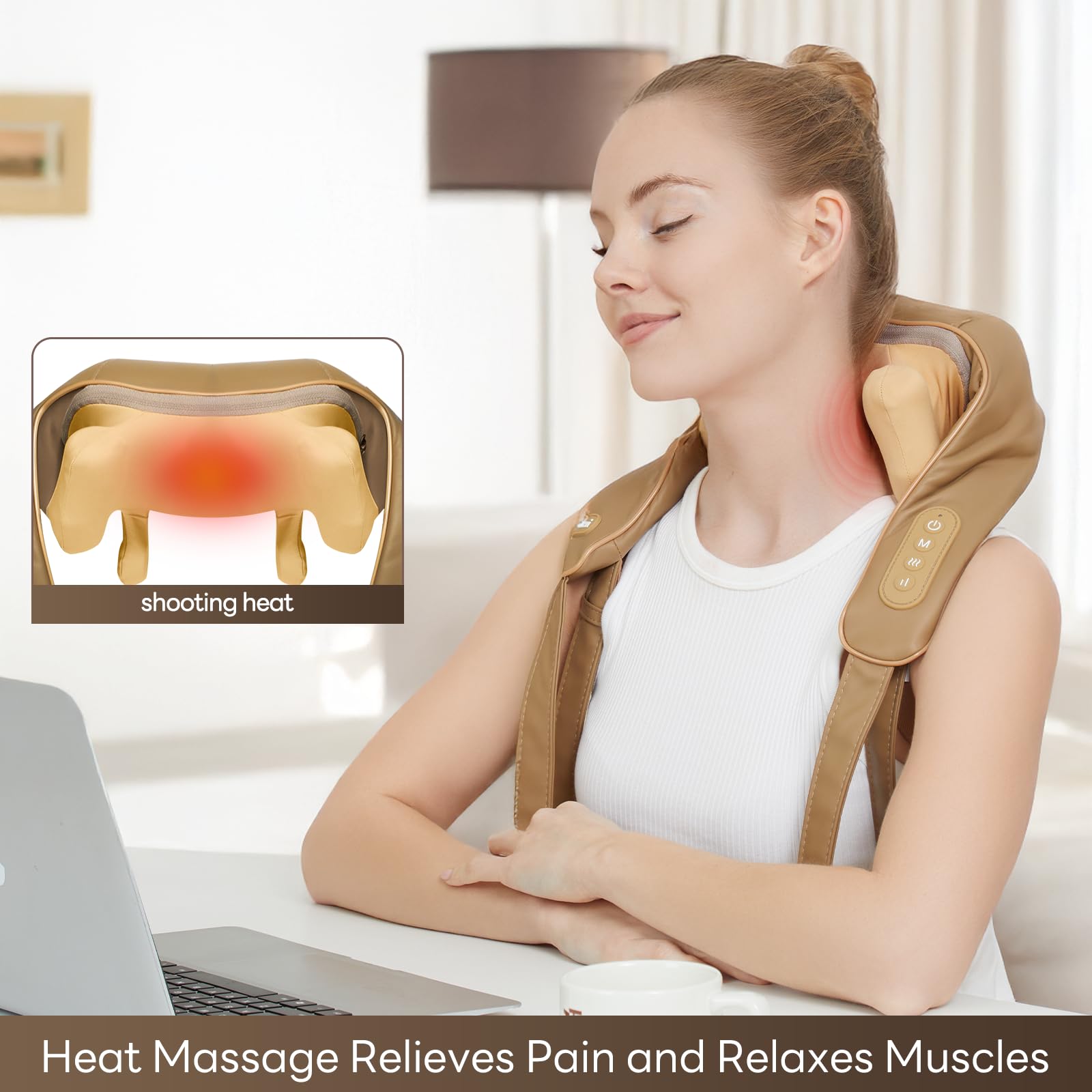 PERLEVI massager offers two modes and adjustable intensity for personalized relief