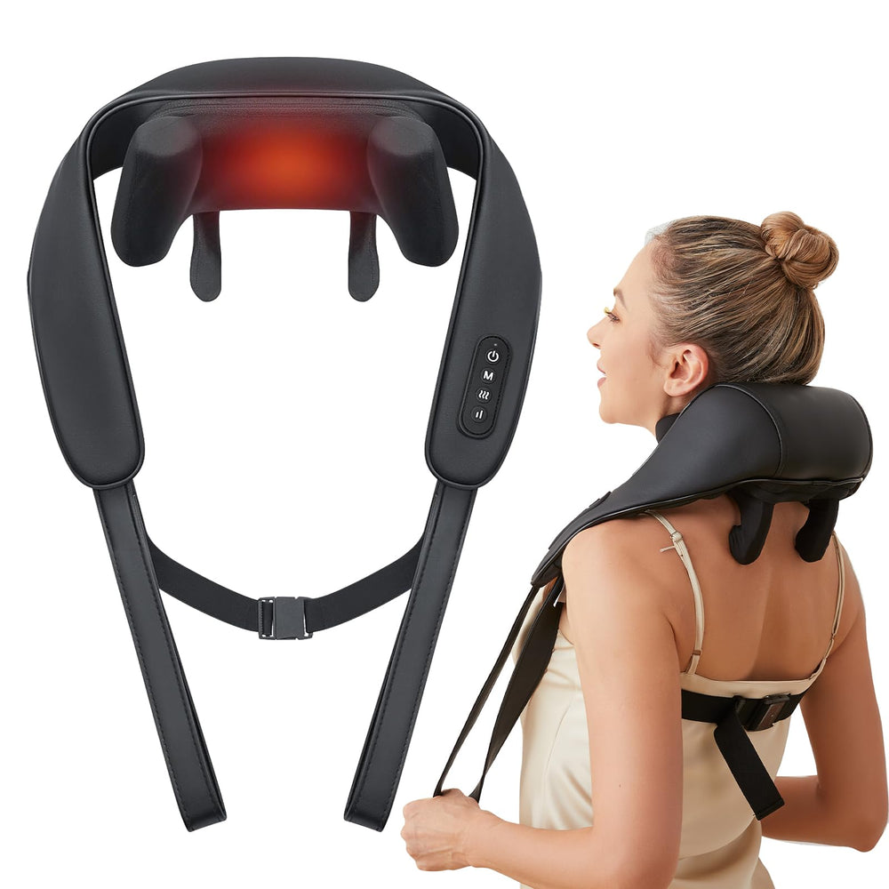 PERLEVI neck and shoulder massager with heat for targeted relief