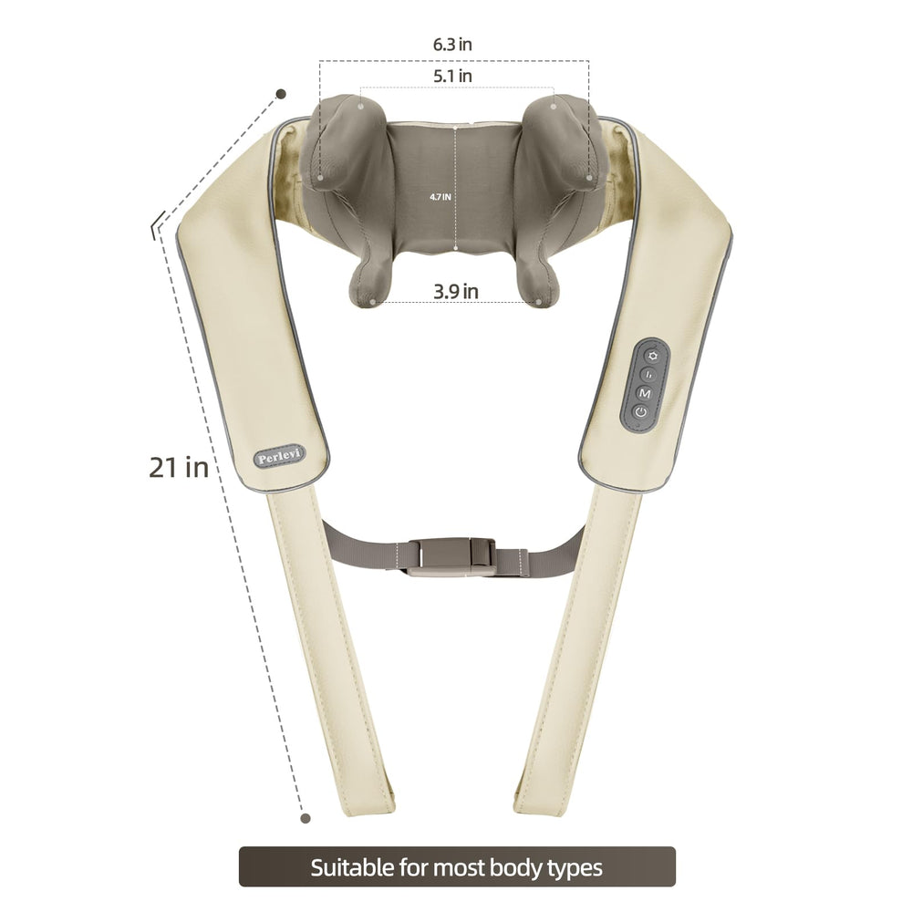 PERLEVI office-friendly neck massager in use for stress relief