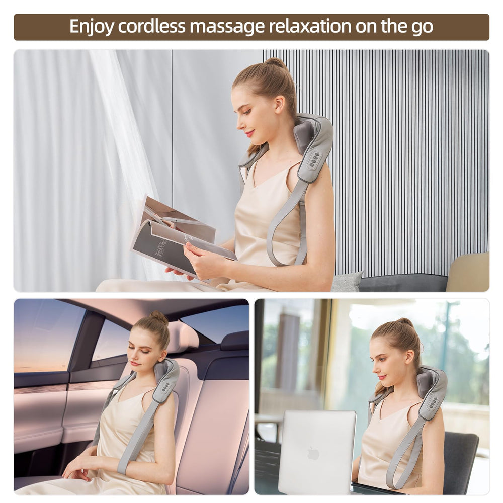 PERLEVI ergonomic design suits trapezius and shoulder areas for targeted comfort.
