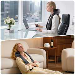 PERLEVI quiet massager during commute helps reduce desk stress.