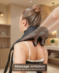 Shiatsu kneading nodes simulate professional massage on neck and shoulders