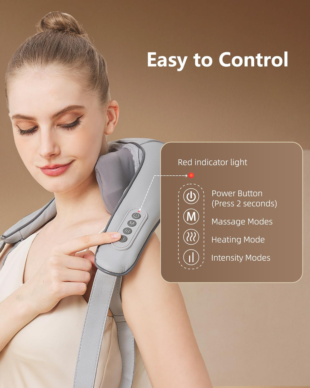 PERLEVI massager supports quick office breaks for relief.