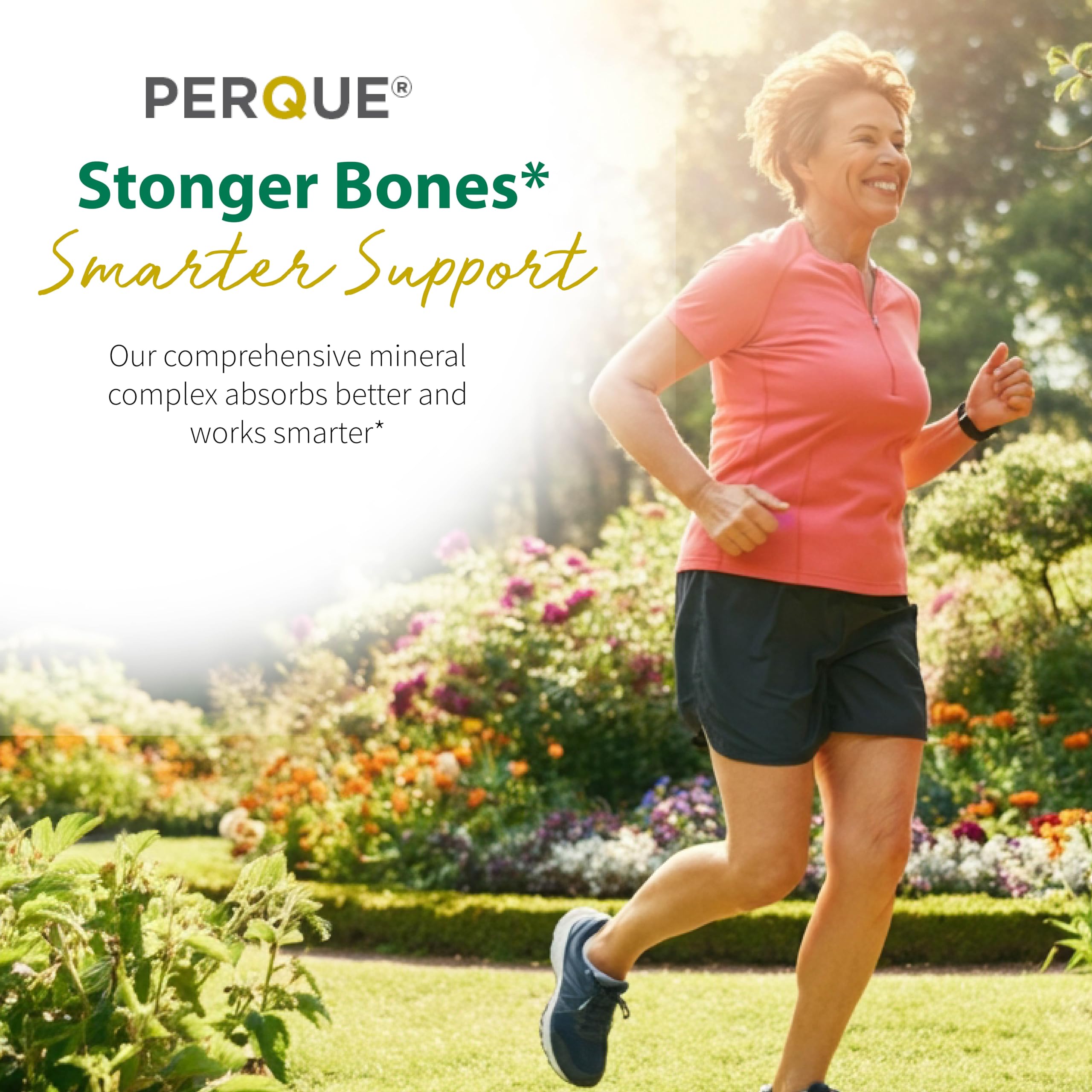Label detail on PERQUE Bone Guard Forte 20 shows dosage guidance