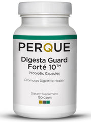 PERQUE Digesta Guard Forte bottle with a 150-count probiotic formula