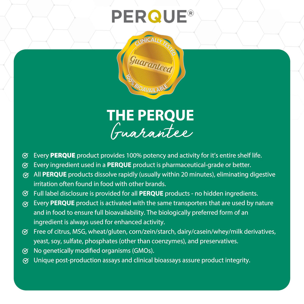 PERQUE Digesta Guard Forte on a wooden surface suggesting daily routine